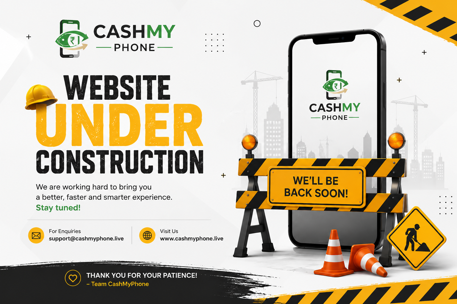 CashMyPhone Website Under Construction